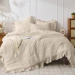 Beige King Set 3 Pieces Seersucker Size .... Fixed Price $63.16.