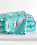 The Lakeside Collection Retro Happy Glamping Lifestyle Full, Sheet Set Blue. Fixed Price $26.45.