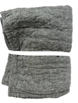 New Pottery Barn Belgian Flax Linen Hand Stiched King Shams Set Of 2 Dark Green. Fixed Price $69.95.