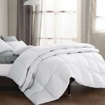 Unikome Heavy Weight Goose Down Feather Fiber White Winter Comforter Gusseted. Fixed Price $75.99.