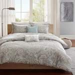 Madison Park Pure Ronan 5 Piece Cotton Comforter Set Down Cozy Bedding Shams. Fixed Price $142.99.