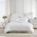 Laura Ashley Microfiber Comforter & Sham Sets (eyelet Ruffle -white). Fixed Price $129.99.