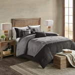 Madison Park Boone Cozy Comforter Set, Faux Suede, Deluxe Hotel Styling All. Fixed Price $151.61.