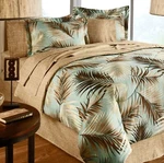 Palm Tree Leaves Comforter Set Tropical Fronds Bed In Bag With Sheets. Fixed Price $99.99.
