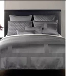 Hotel Collection Frame Nickel Queen Comforter Gray Euc Polyester Macy. Fixed Price $100.00.