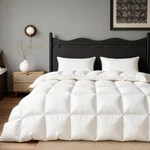 Downfort Goose Feather Fiber Comforters Full Size Extra Fluffy White Duvet. Fixed Price $155.16.