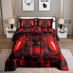 6 Pieces Bag Gamer Bedding Set Boys Kids Adult Gaming Comforters.... Fixed Price $58.75.