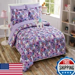 Fancy Linen Llc Inc Girls Comforter Set Castle Unicorn Purple Blue. Fixed Price $41.16.