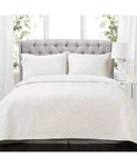 $275 Lush Cor Ava Diamond Oversized Cotton 3 Piece Quilt Set King White. Fixed Price $99.91.