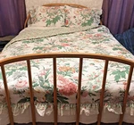 Martex Liberty Of London Comforter Bedding 6PC Set Isabella Floral Eyelet Lace. Fixed Price $224.50.