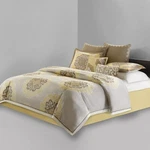Natori Queen Medallion Comforter Set - 4 Pcs. Fixed Price $159.00.