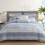 Levtex Home Sand Stripes Textured 3-PC. Comforter Set, King/california 100%. Fixed Price $95.19.