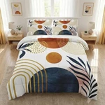Wecozy Queen Size Comforter Set With 2 Pillowcases, Mid Century 3 Pcs Bedding. Fixed Price $97.18.