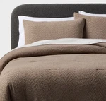 Full/queen Boucle Comforter Set Brown - Threshold. Fixed Price $27.99.
