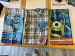 Disney Pixar Monsters University Plaid Full Size Flat Sheet & 2 Pillow Cases. Fixed Price $15.99.