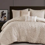 Cal King Set Jacquard Texture Size Bed, All Season. Fixed Price $133.53.