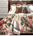 New Ralph Lauren Teagan Floral Cotton King Comforter 110" X 96". Fixed Price $359.00.