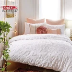 Peri Home Chenille Leopard 100% Cotton 3-PIECE Duvet Cover & Sham Set, Full/quee. Fixed Price $129.93.