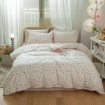 Mixinni Girl Floral Full Size Comforter Pink White Flower Leaf Print Bedding .... Fixed Price $88.41.