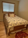 Quilt Bedding Set Featuring Woodsy Pattern, Size Full/queen. 6 Piece-nice. Fixed Price $40.00.