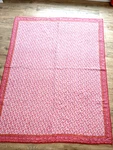 Pottery Barn Teen Comforter Cotton Twin Pink Orange Paisley Quilt 87" X 65.5". Fixed Price $78.99.