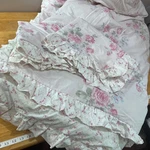 Vtg Simply Shabby Chic Pink Rose Floral Queen Comforter 2 Shams Rachel Ashwell. Fixed Price $169.99.