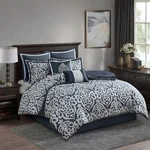 Madison Park Odette 8 Piece Jacquard Comforter Set. Fixed Price $259.99.