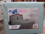 My Pillow Queen Sheet Set Percale 270 Thread Count Sea Glass. Fixed Price $50.00.