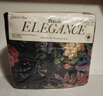 Percale Elegance Queen Sheet Set Blue Floral Iron 4 Piece Made In Usa New. Fixed Price $149.99.