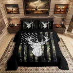 American Deer Hunting Comforter Set Army Green Military Camouflage. Fixed Price $86.76.
