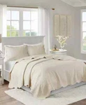 Madison Park Tuscany 3 Piece Full Queen Coverlet Set Ivory - Nwt $280. Fixed Price $59.99.