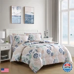 Caribbean Joe King 3-PIECE Comforter Set Tropical Coastal Beach Design Bedding. Fixed Price $139.12.