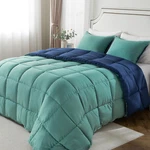 Kasentex All Season Down Alternative Quilted Comforter Set With Sham(s) -reversi. Fixed Price $66.16.