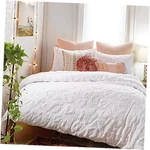 100% Cotton 3-PIECE Comforter And Sham Set (white Chenille Leopard,. Fixed Price $251.63.