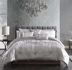 Riverbrook Turin Comforter Set, 6-PIECE Twin Silver. Fixed Price $149.00.