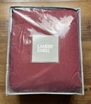New Lands End Home Full/queen Size 550 Down Comforter Blanket Bordeaux Red. Fixed Price $249.99.