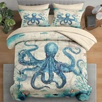 Vintage Sea Map Comforter Set - 7 Pcs Queen Bedding Kids & Adults. Fixed Price $103.99.
