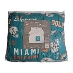 Nfl Team Logo 5 Piece Full Bed Comforter Set Miami Dolphins Teal Orange, White. Fixed Price $110.00.