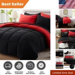 Reversible Microfiber King Bed Bag Set, 102"X90" Comforter, Modern Style. Fixed Price $60.99.