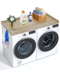 Vevor Washer Dryer Countertop 54" X 27" Wooden And Topper Oak. Fixed Price $81.99.