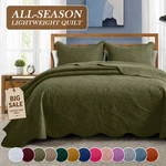 All Season Bedspreads With Pillow Shams Soft Reversible Queen Size Bedding Sets. Fixed Price $26.95.