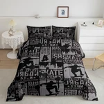 Feelyou Skateboard Bedding Set Boys Graffiti Style Comforter Kids. Fixed Price $71.00.