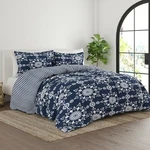 Kaycie Gray Ultra Soft Daisy Medallion Reversible Down-alternative Comforter. Fixed Price $73.99.