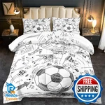 Llyxsesty Football Sports Comforter Sets Boys Full,soccer Be. Fixed Price $61.59.