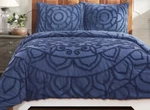Better Trends Cleo Comforter 2 Piece Set Tufted Soft Navy Twin New. Fixed Price $55.90.