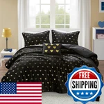 Intelligent Design Twin Comforter Set 3 Piece Metallic Hearts Bedroom. Fixed Price $67.20.