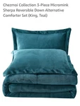 Chezmoi Collection 3-PIECE Ultra-soft Plush Micromink Sherpa Comforter Set. Fixed Price $28.00.