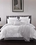 Hallmart Collectibles 14-PC Dreams Of Paris Jacquard Queen Silver Comforter Set. Fixed Price $84.20.