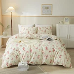 Vm Vougemarket Pink Floral Comforter Set Twin Xl Cream Bedding Tee. Fixed Price $86.42.