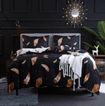 3D Night Feather NAO7240 Bed Pillowcases Quilt Duvet Cover Set Queen King Fay. Fixed Price $83.38.